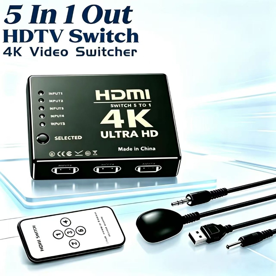 Esports Gaming Hub - Switcher compatibile HDMI 4K 5 ingressi