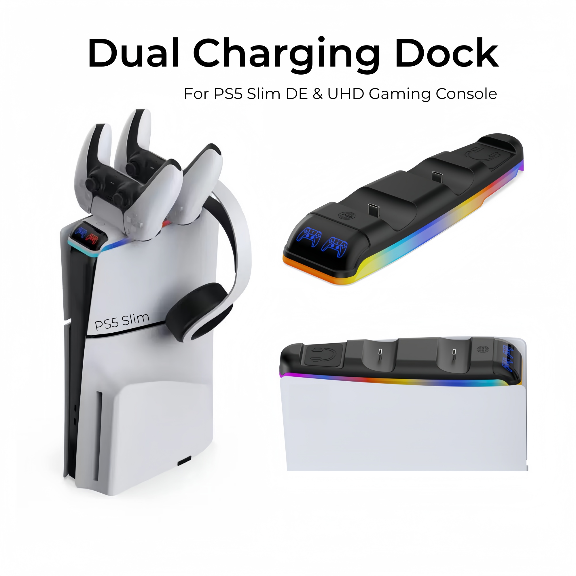 Controller Charging Stand - Base di Ricarica con Luce RGB