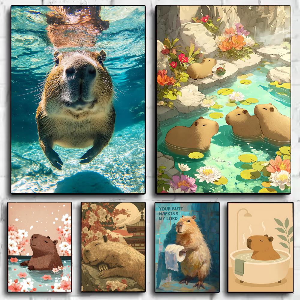 Esports Gaming Lounge - Poster artistico Healing Capybara, poster HD