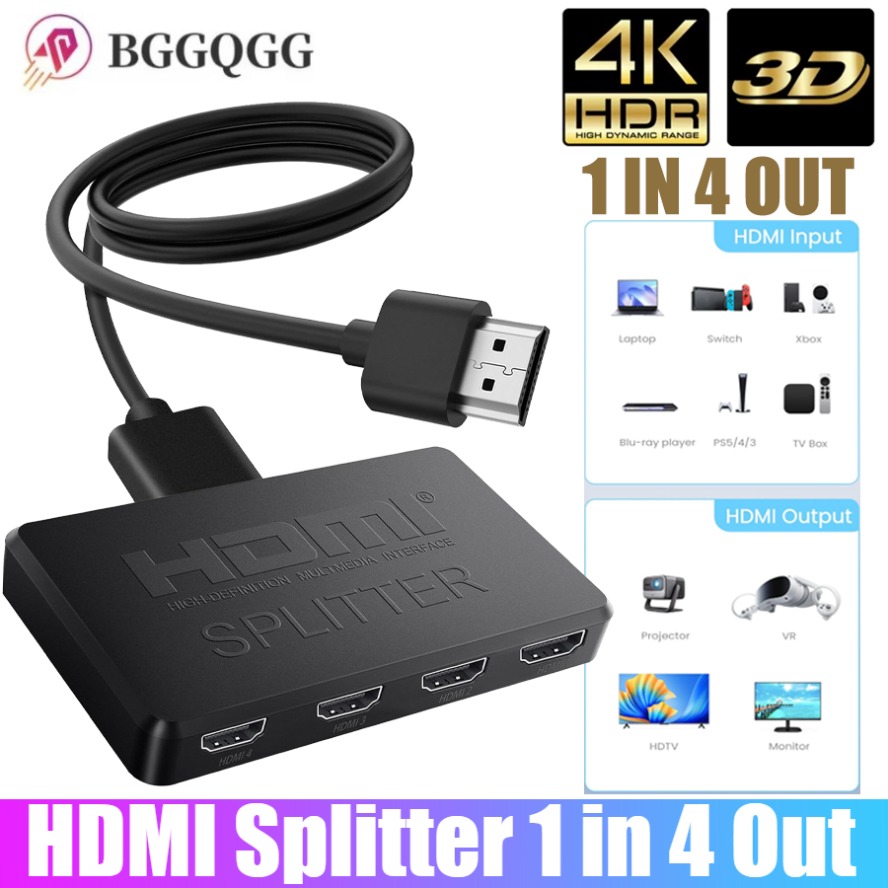 Esports Gaming Hub - Splitter HDMI 4K 1 in 4