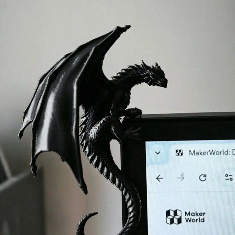 Esports Gaming Setup - Statuetta di Drago Sdraiato per Monitor,