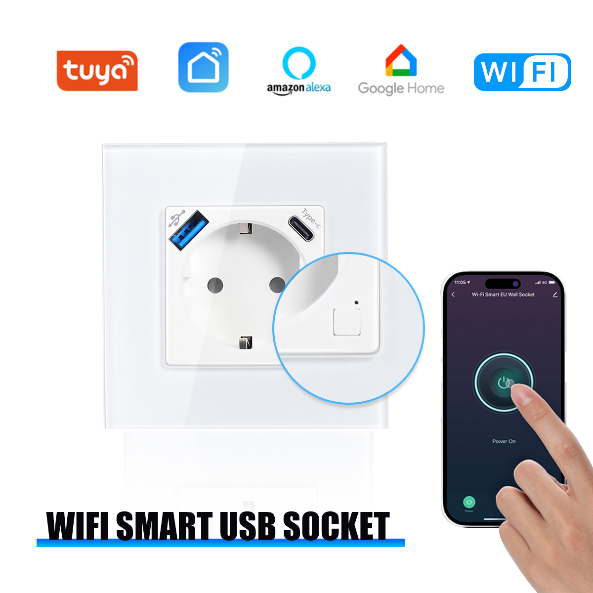 Controller Charging Stand - Presa Intelligente GEYA WiFi EU con