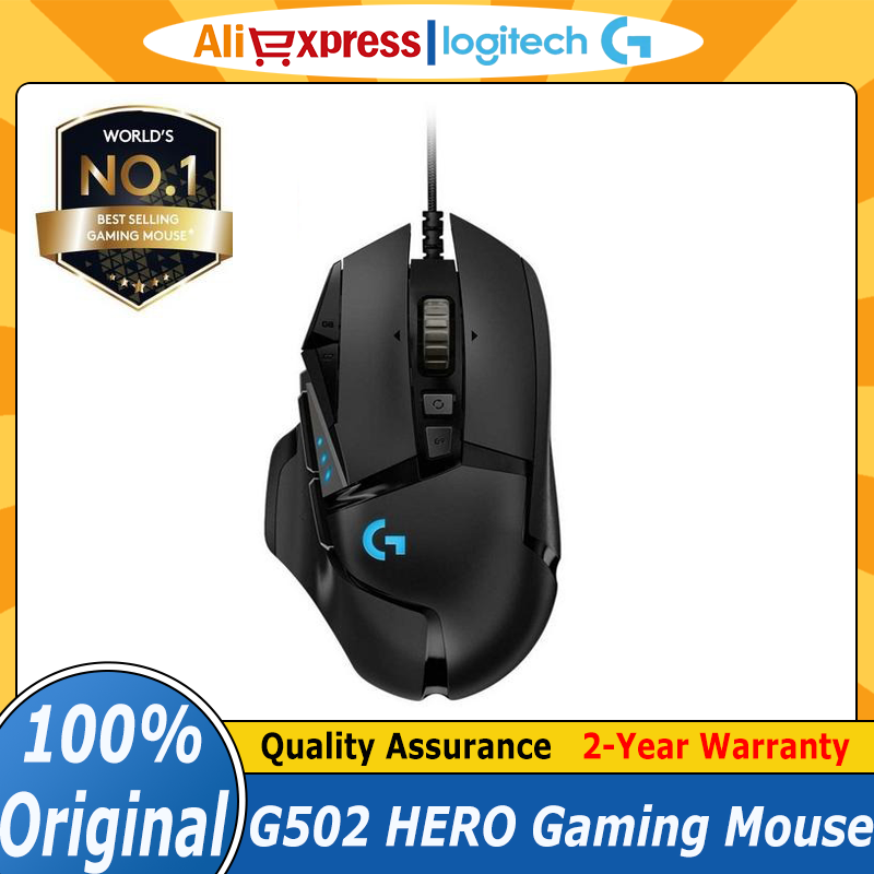 Esports Gaming Mouse Weight Adjustable - Mouse da Gaming Cablato Logitech G502