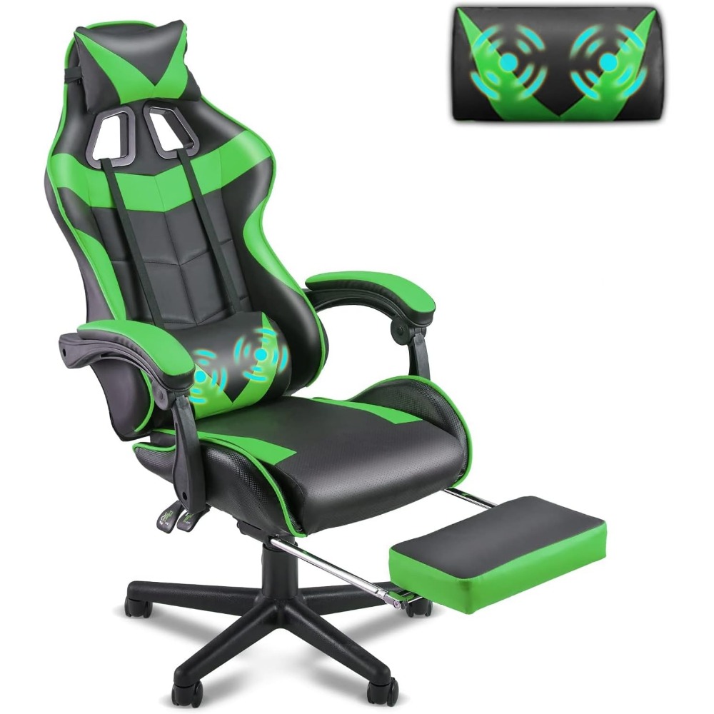 Gaming & Esports District - Sedia da Gaming Ergonomica con Poggiapiedi