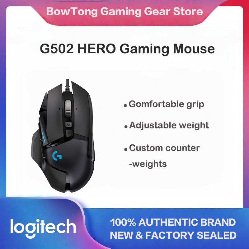 Esports Gaming Mouse Weight Adjustable - Mouse da Gaming Cablato Logitech G502