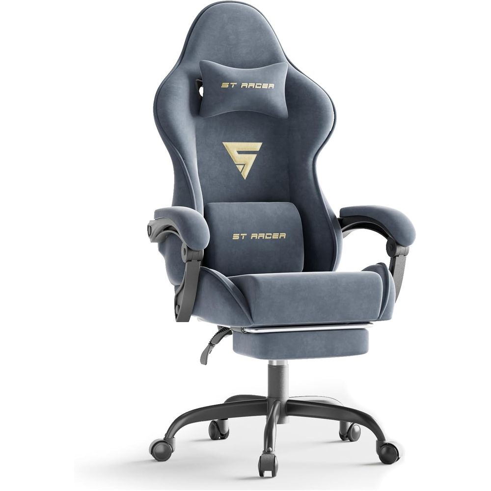Gaming & Esports District - Sedia da Gaming Ergonomica con Poggiapiedi