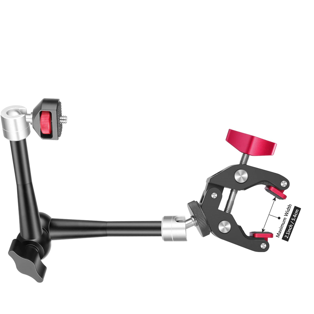 Dual Monitor Stand - Braccio Magico Articolato Regolabile con Morsetto
