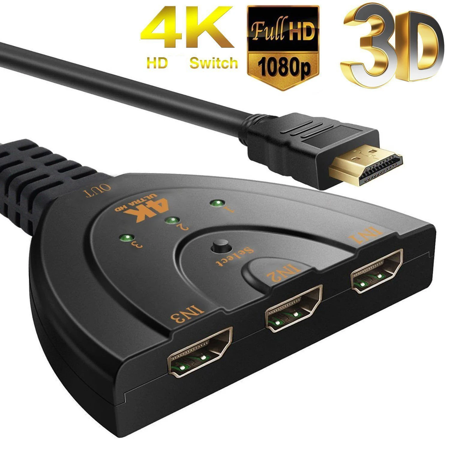 Esports Gaming Hub - Switch HDMI compatibile 4K*2K 3D Mini