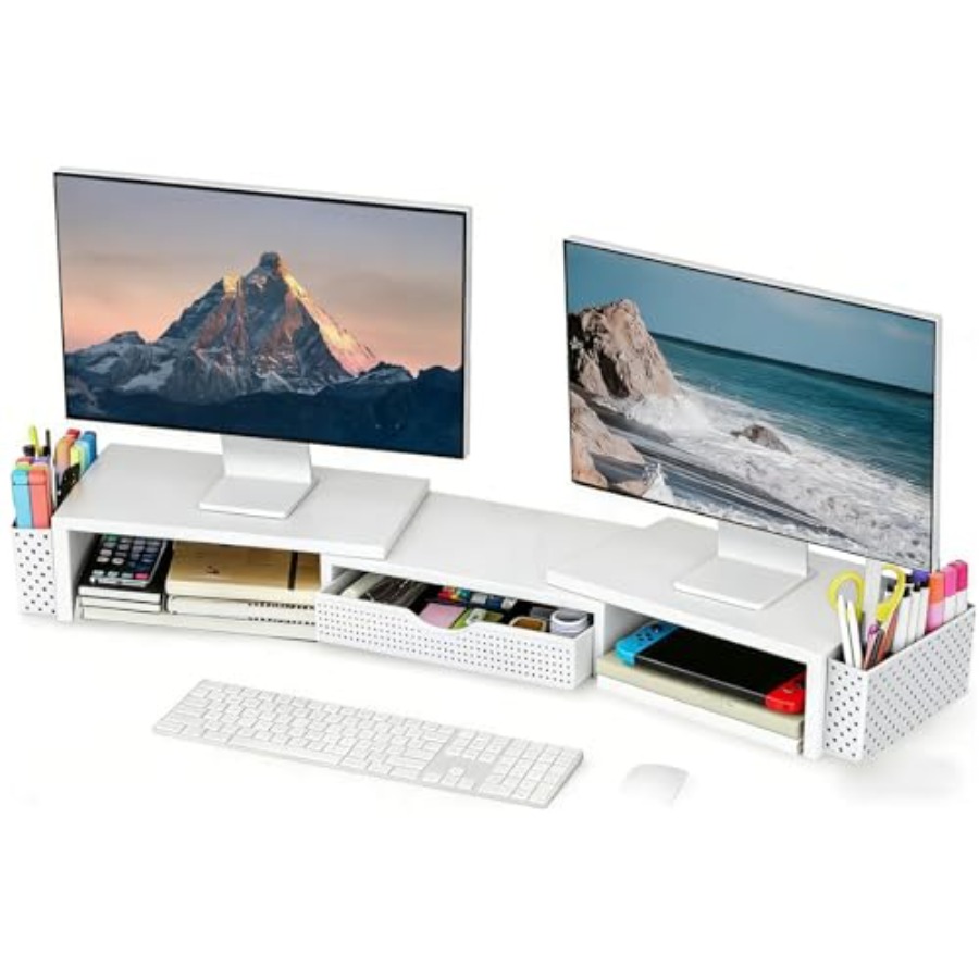 Dual Monitor Stand - Organizzatori e Accessori da Scrivania in