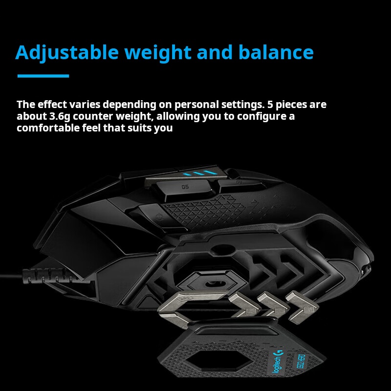 Mouse da Gaming Cablato Logite - Esports Gaming Mouse Weight Adjustable recensione e prezzo