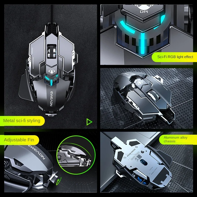 MK500 Esports Mouse da gioco W - Esports Gaming Mouse Weight Adjustable recensione e prezzo