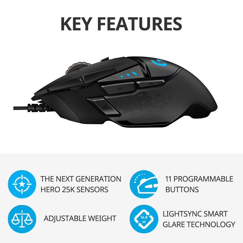 Logitech G502hero Master Mouse - Esports Gaming Mouse Weight Adjustable recensione e prezzo