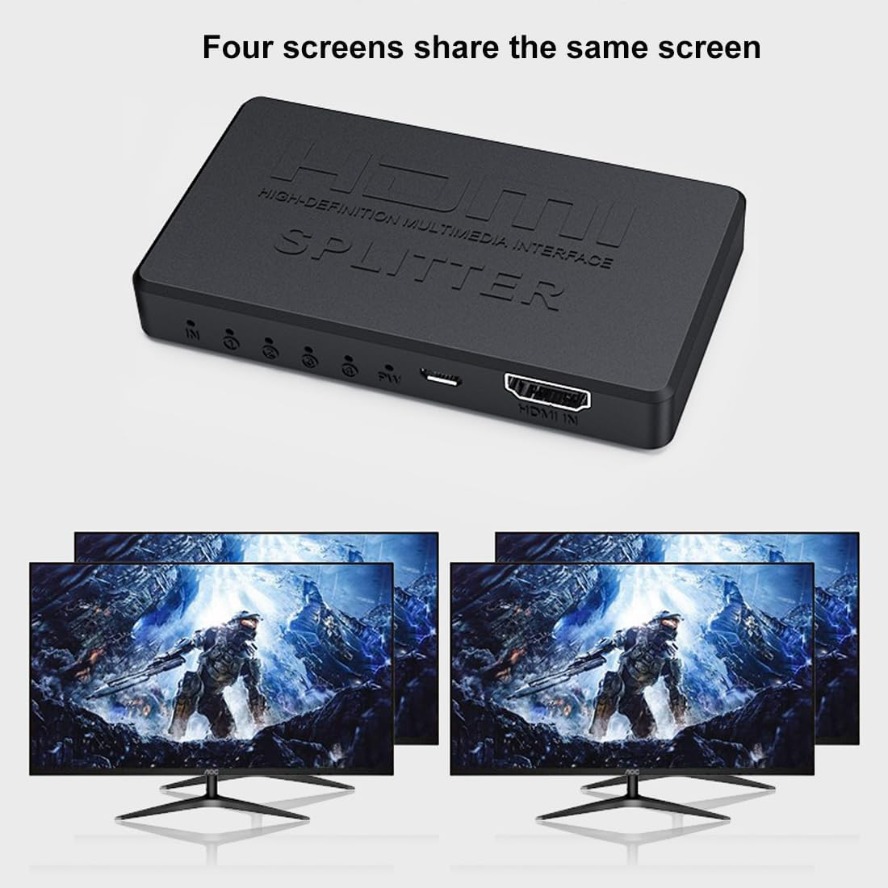 Splitter HDMI 4K 1 in 4 Hub Ou - Esports Gaming Hub recensione e prezzo