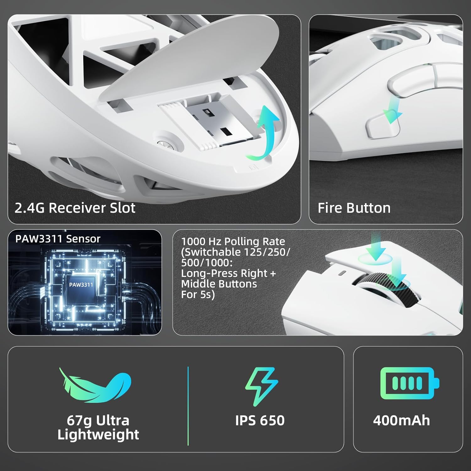 AULA SC620 Nuovo Mouse da Gami - Esports Gaming Mouse Weight Adjustable recensione e prezzo