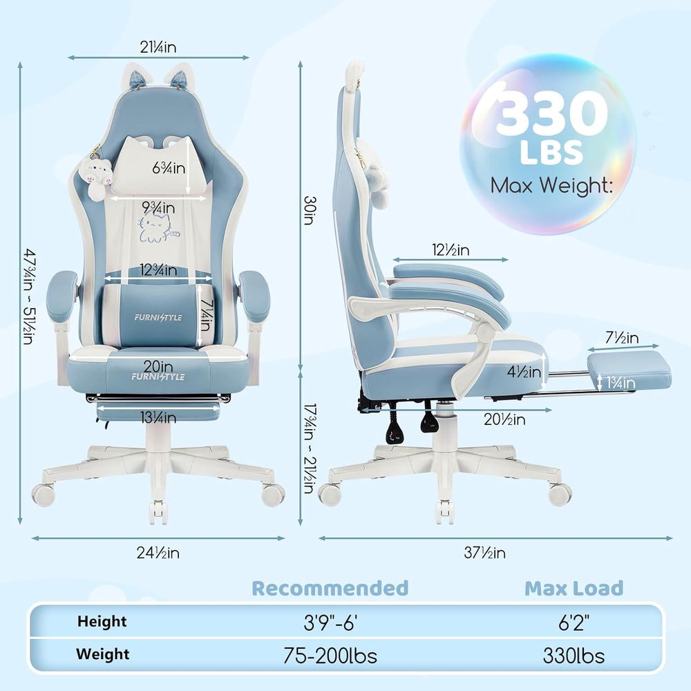 Sedia da Gaming Ergonomica Blu - Gaming & Esports District recensione e prezzo