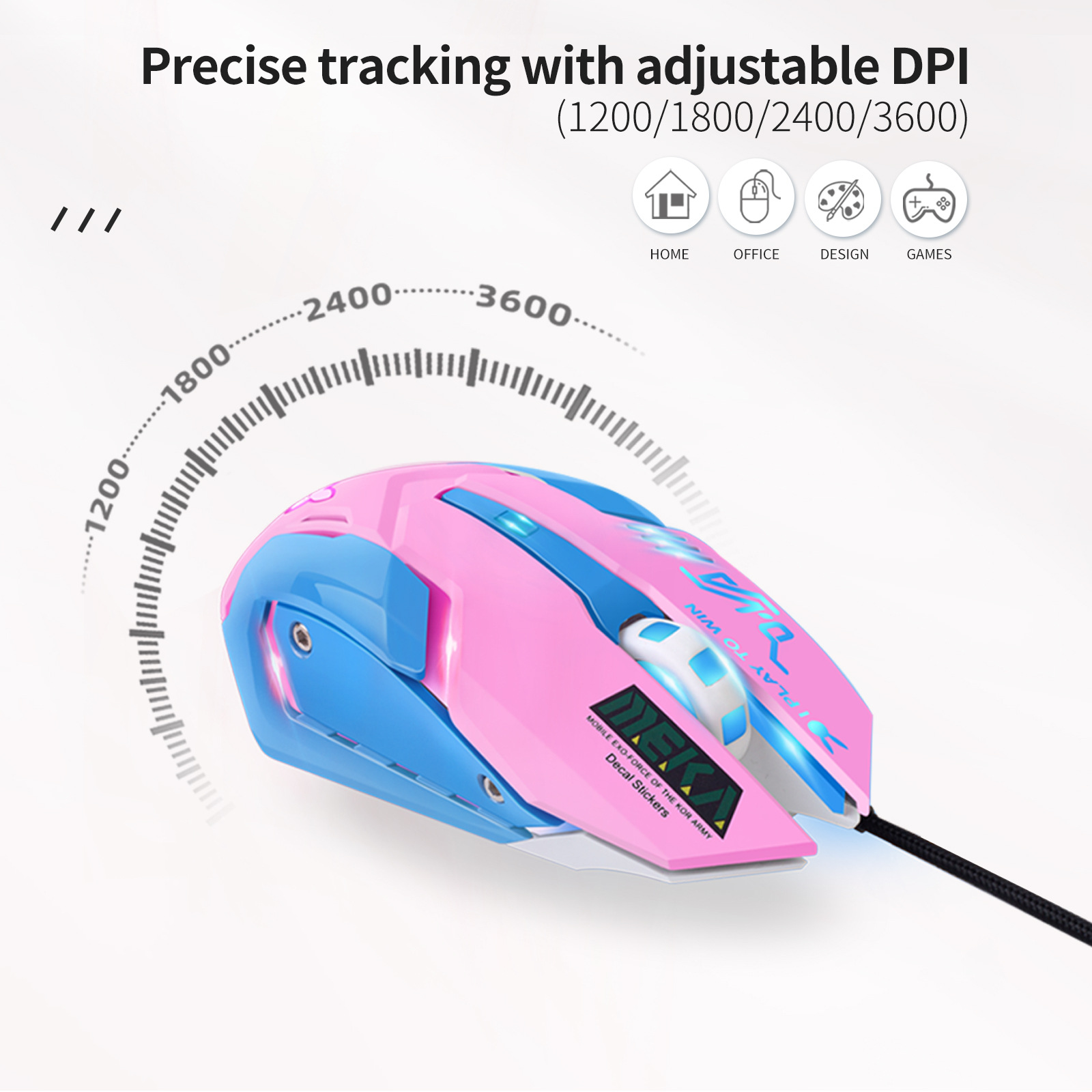 Mouse da Gaming Silenzioso Lum - Esports Gaming Mouse Weight Adjustable recensione e prezzo