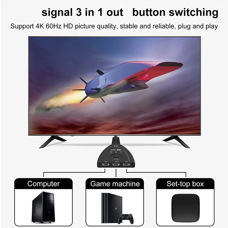 Switcher HD Mini 3 Porte 4K 60 - Esports Gaming Hub recensione e prezzo