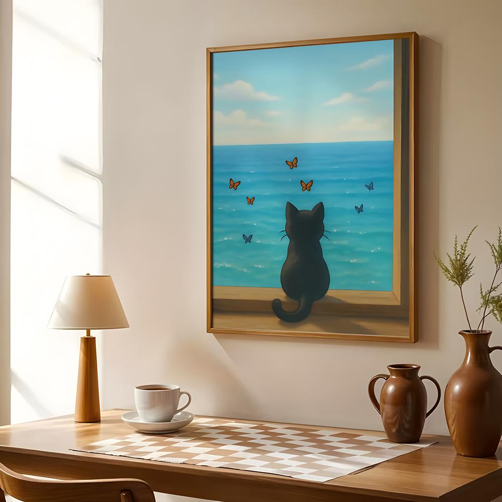 Poster con gatto sulla spiaggi - Esports Gaming Lounge recensione e prezzo