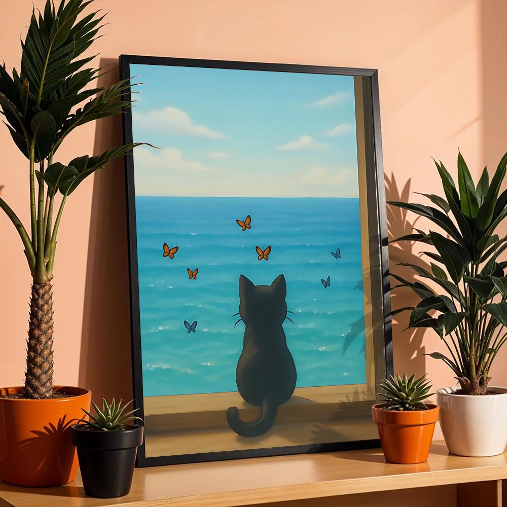 Poster con gatto sulla spiaggi - Esports Gaming Lounge recensione e prezzo